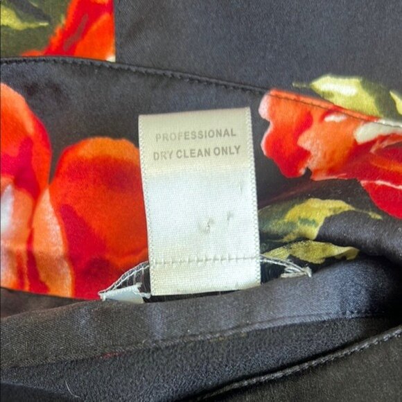 Cache Floral Button Front Mesh Detail Blouse - M - Picture 5 of 5